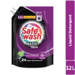 Safewash Matic Front Load Liquid Detergent Pouch 3.2 Ltr