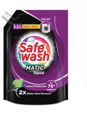 Safewash Matic Front Load Liquid Detergent Pouch 3.2 Ltr