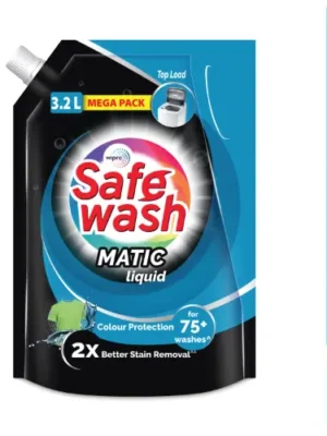 Safewash Matic Top Load Liquid Detergent Pouch 3.2 Ltr